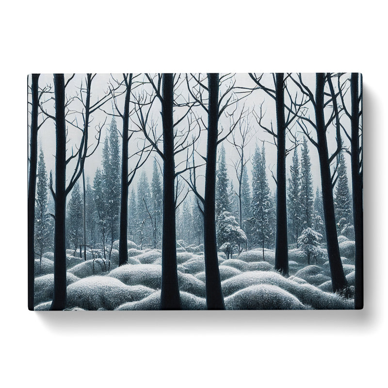Insightful Winter Forest - Wrapped Canvas, 35cm H x 50cm W x 3cm D
