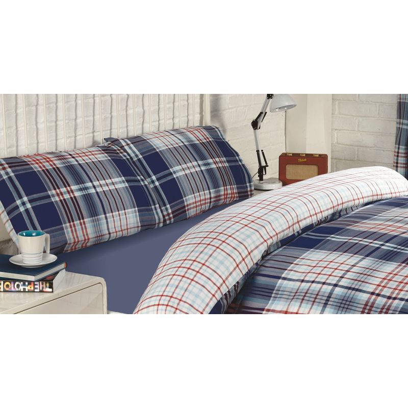 Brandon Check Argyle Duvet Cover Set with Pillowcases Included