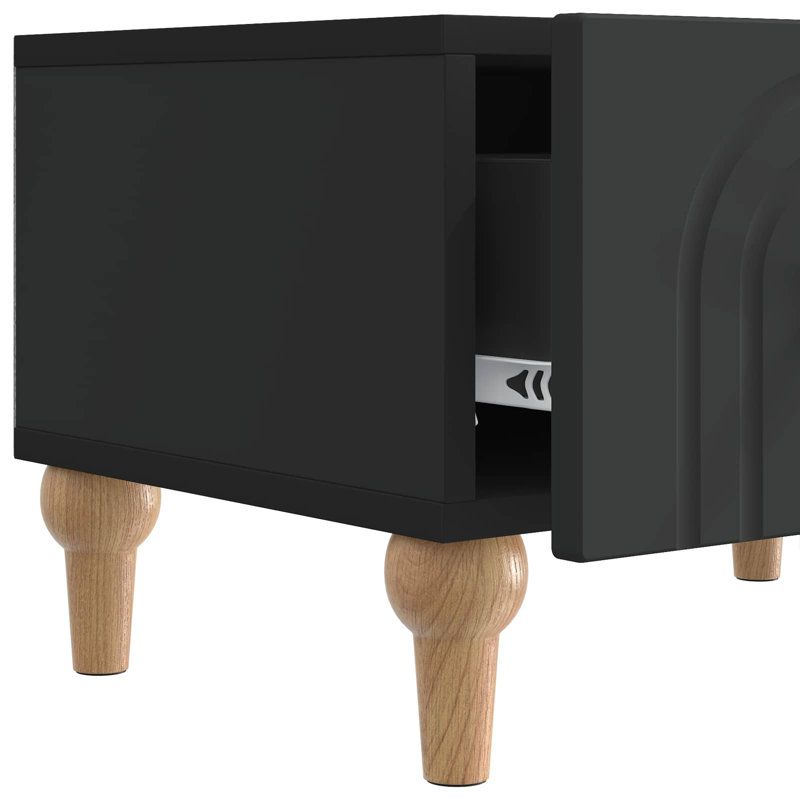 Unfinished TV Stand for TVs up to 65", Black