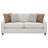 Beige Upholstered Sloped Arm Sofa