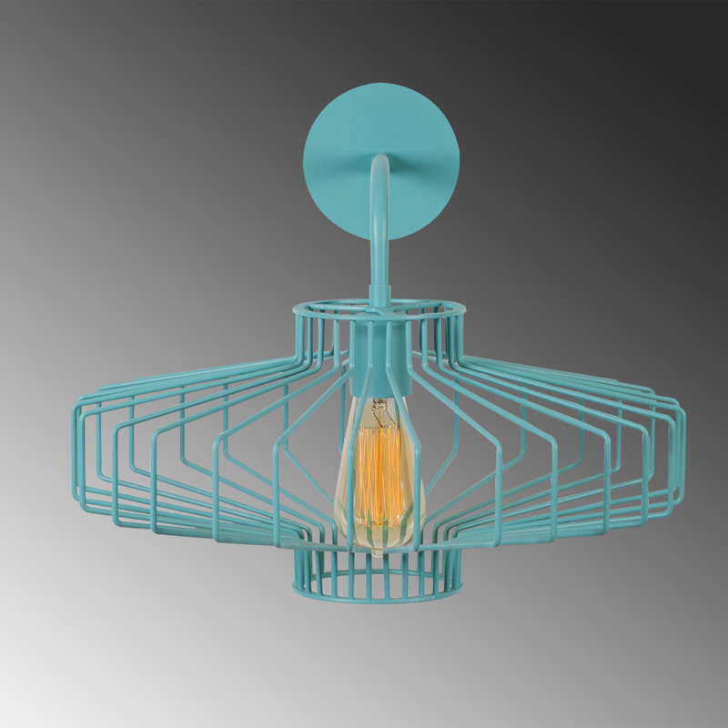 Applique murale articulée 1 lumière Akram, Turquoise
