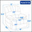 Grand fauteuil inclinable manuel en tissu durable pour un confort ultime et une polyvalence dans le salon-357145785