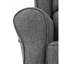 Chaise berçante en tissu gris