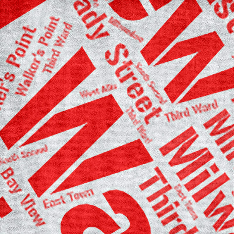 Bath Towel, Red, Microfiber, Milwaukee