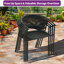 Chaise de patio empilable avec coussin Adila-138645570