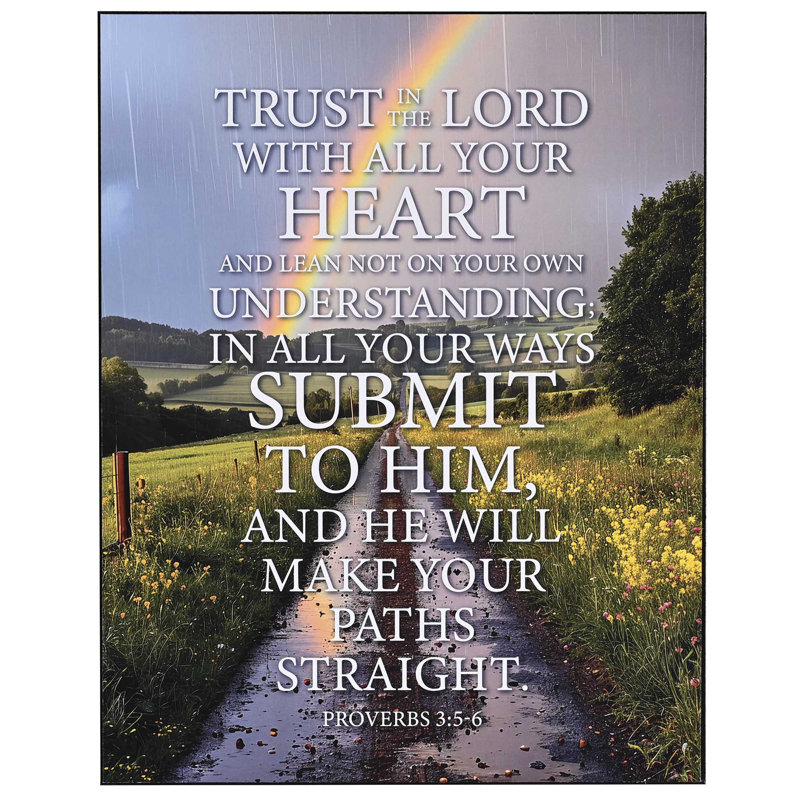 Plaque murale Rainbow Trust In The Lord
