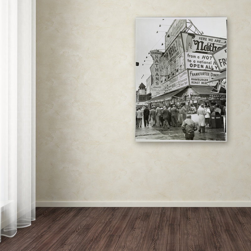 Impression sur toile tendue « coney island ii », H 19 po x l 14 po