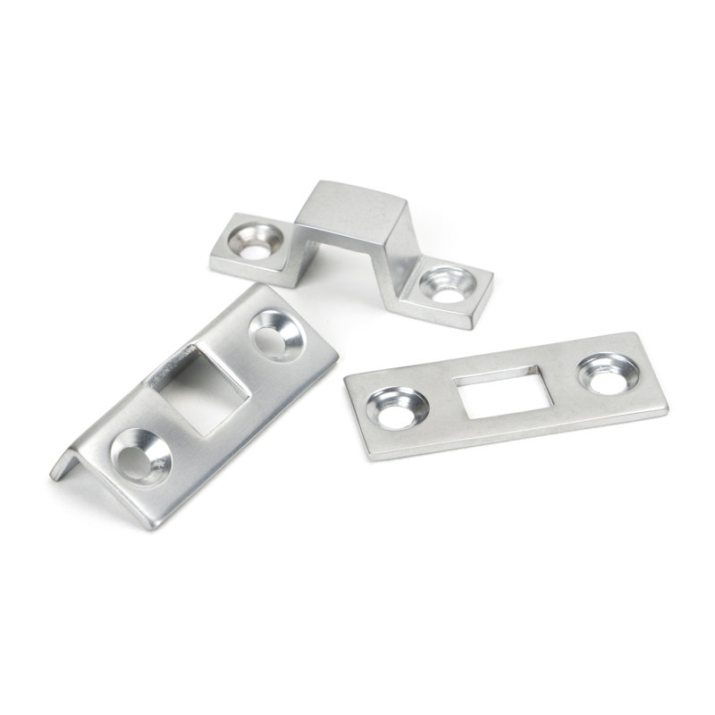 Universal Bolt, 2.5cm H x 10cm W x 2.5cm D, Satin Chrome