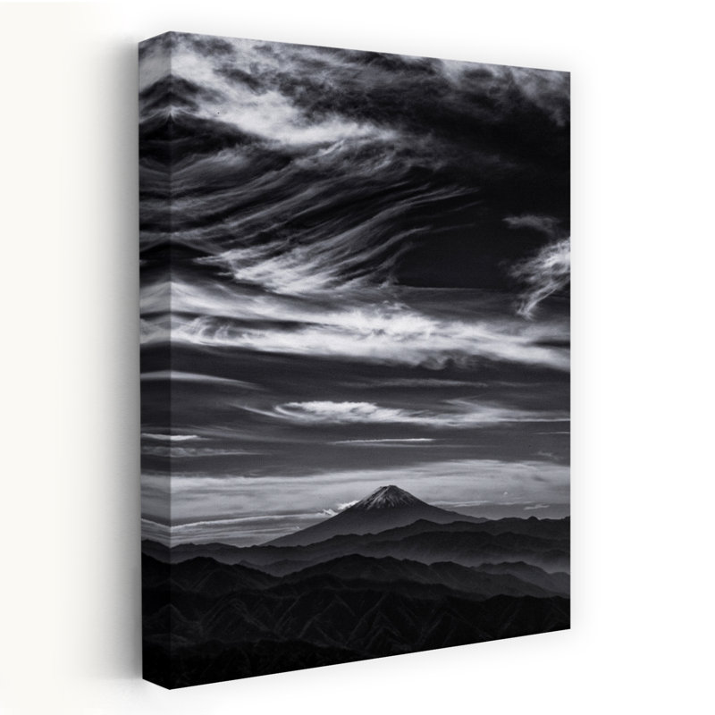 Contemporary Art Abstract Contemporary Landscape Mountain Wall Art, 18" H x 12" W