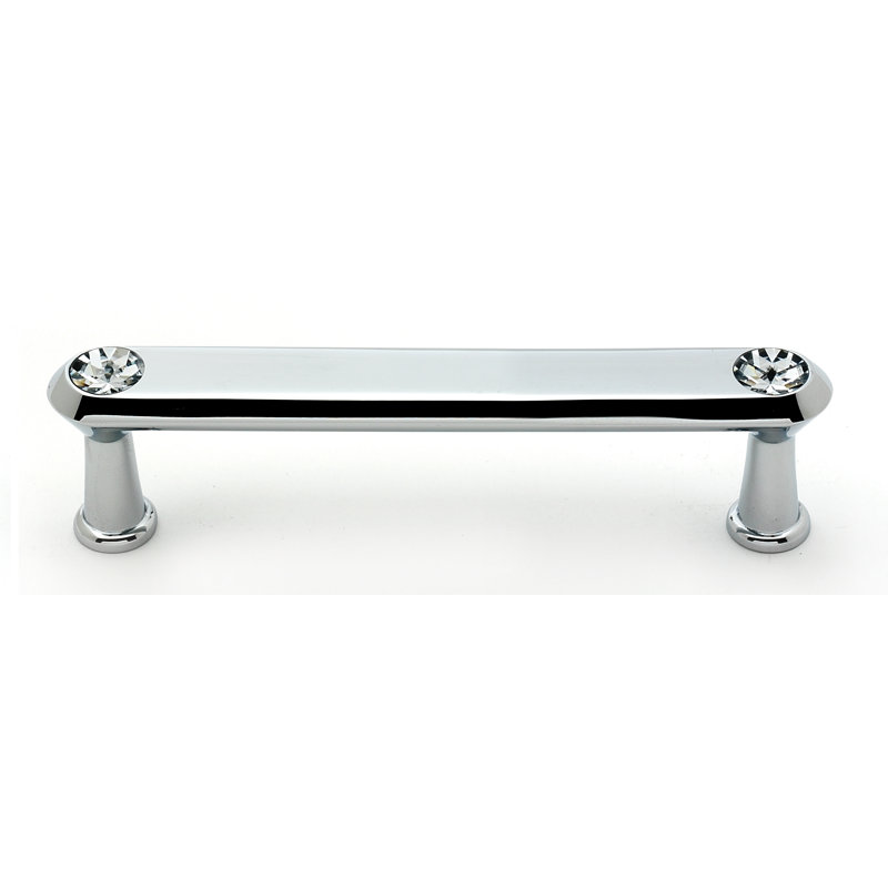 Poignée contemporaine, Chrome poli, 4"