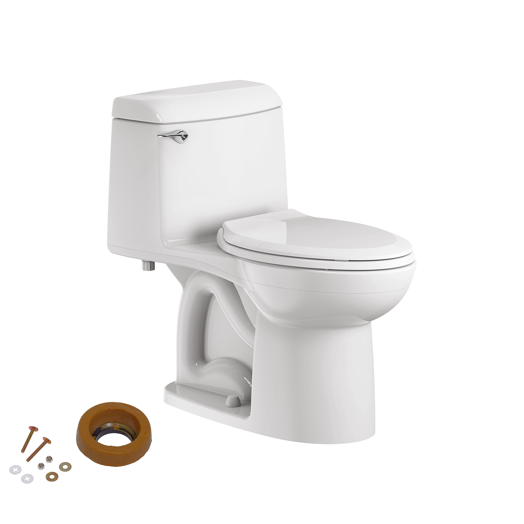 American Standard Champion 4 OnePiece Toilet with Toilet Seat & Wax