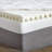 3.5" Memory Foam and Fiber 2 Piece Mattress Topper-24781995