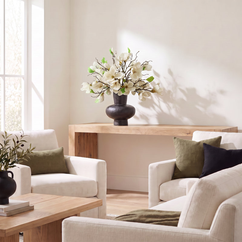 Magnolias Arranged in a Ceramic Pot