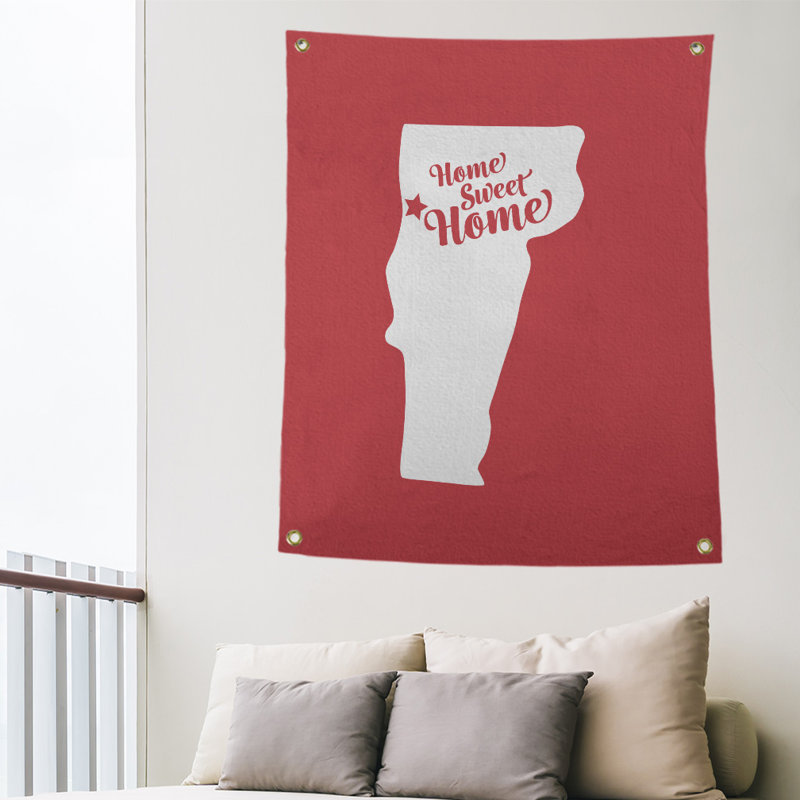 Tapisserie murale burlington doux pour la maison, H 36 po x l 26 po, Rouge