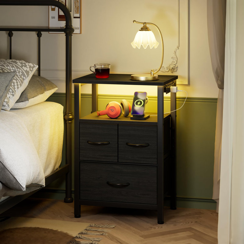 Petite table de chevet, Noir