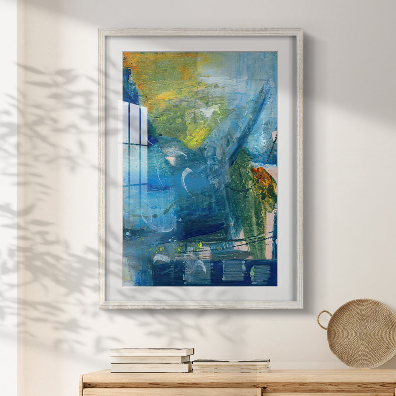 Spring Winds IV - Imprimé encadré, H 28,5 po x l 20,5 po, Blanc