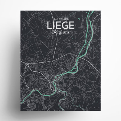 «Liege City Map», impression