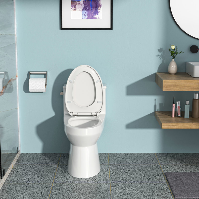 Toilette en céramique avec couvercle - chasse d'eau silencieuse, sans obstructions, fuites de matériaux modernes et fiables
