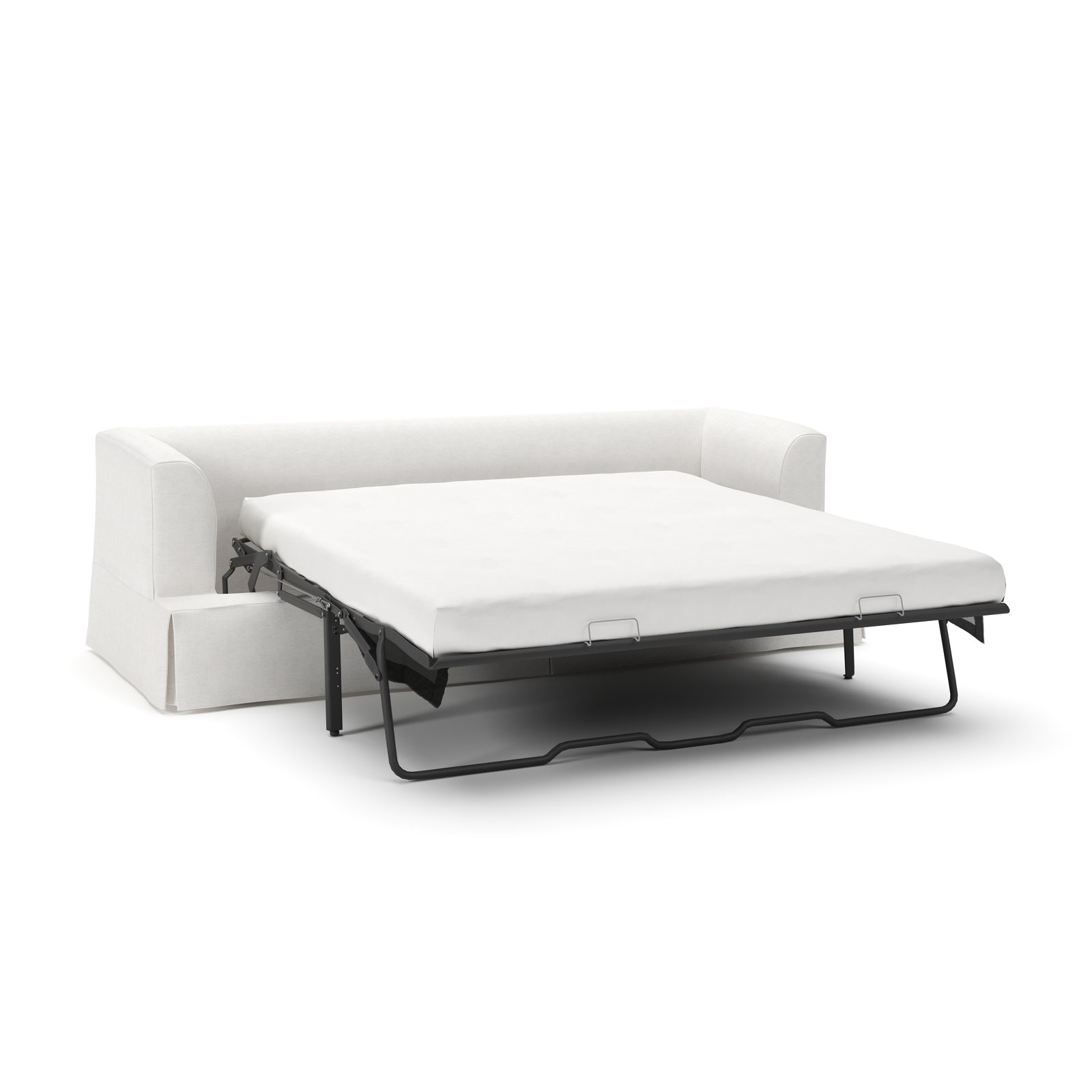 Lucia 92.5'' Upholstered Sleeper Sofa, Nomad Snow Crypton® Chenille