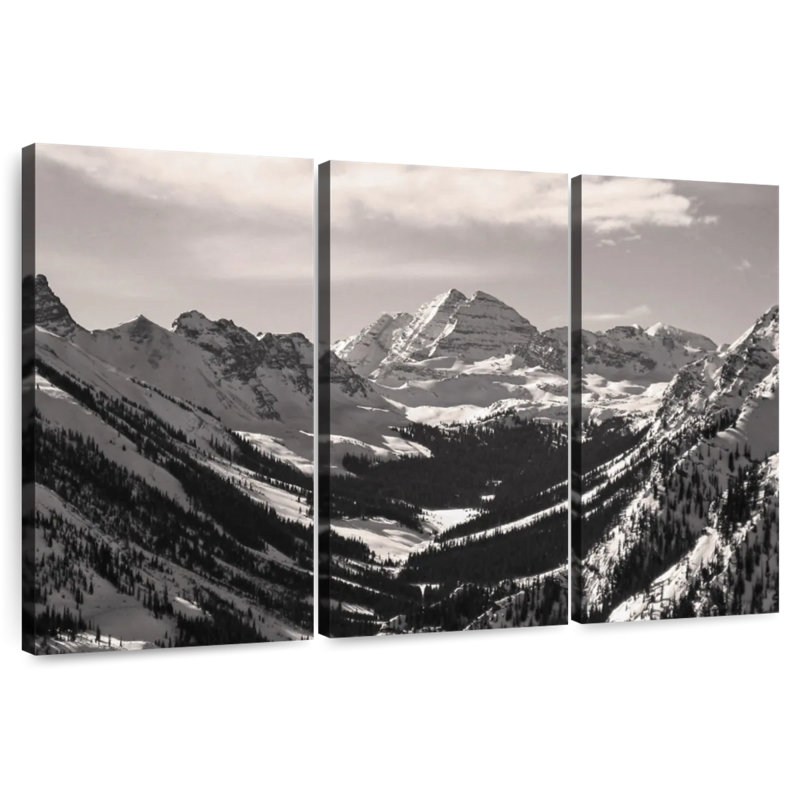 Alvord Winter In Maroon Bells, 32" H x 50" W