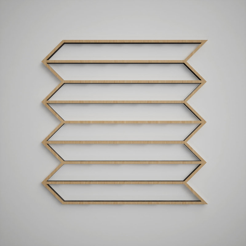 Panneaux muraux décoratifs en bois Conroe, moyen, l 15 3/8 po x H 15 3/8 po x T 3/8 po, chêne blanc