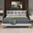 Aspia Upholstered Cookie-Shaped Platform Bed-274645180