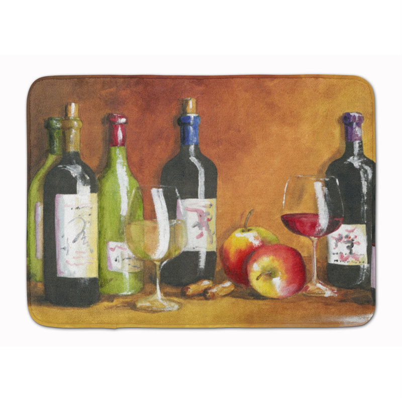 Tapis pour salle de bain à mousse à mémoire à mousse à mémoire de vin