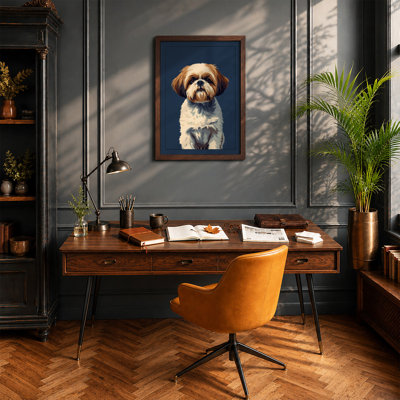 Portrait of a Spaniel Modern - Framed Print