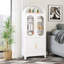 Garde-manger de style campagnard avec portes en verre et rangement multifonctionnel pour la maison-861727980
