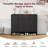 47.2" Shoe Cabinet with 4 Doors & 1 Drawer, Entryway Storage Organizer, Black-384262075