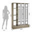 Cloison 70,9 "avec tablettes, cloison autoportante moderne avec base robuste, cloison pour la maison et le bureau-350279639-460035984