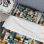 Ensemble de housse de couette en microfibre Metropolitan Cubic-1139873639