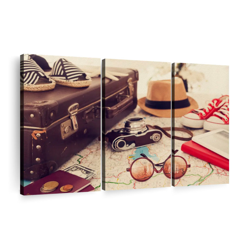 «Travel Photo Wall Art» sur toile, H 42 po x l 65 po x P 1,25 po