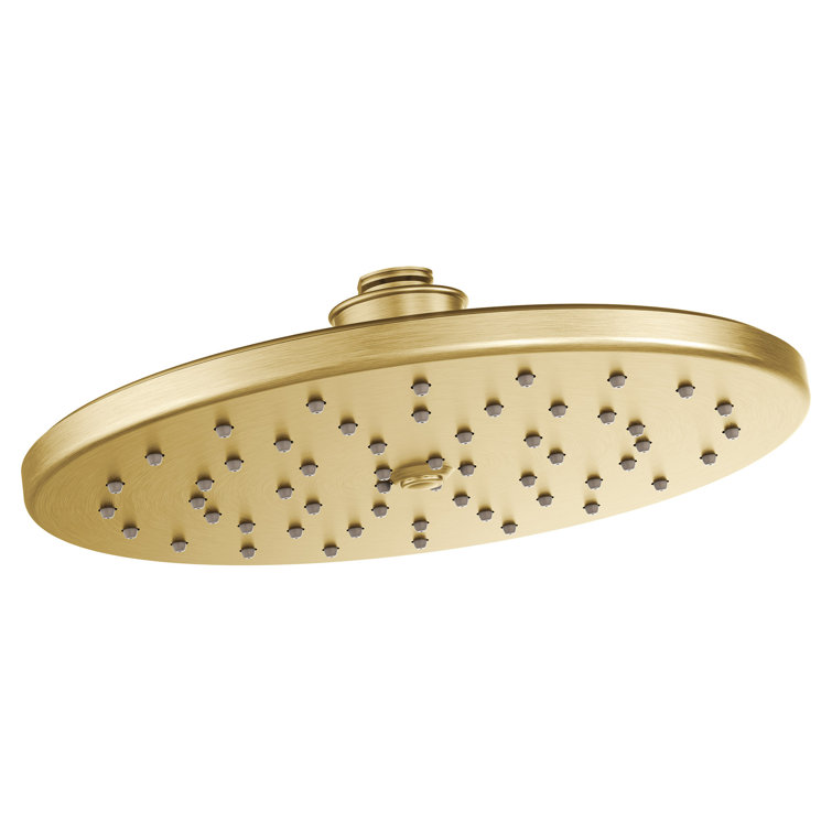 Moen Brushed Gold One-Function 10" Diameter Spray Head Eco-Performance Showerhead