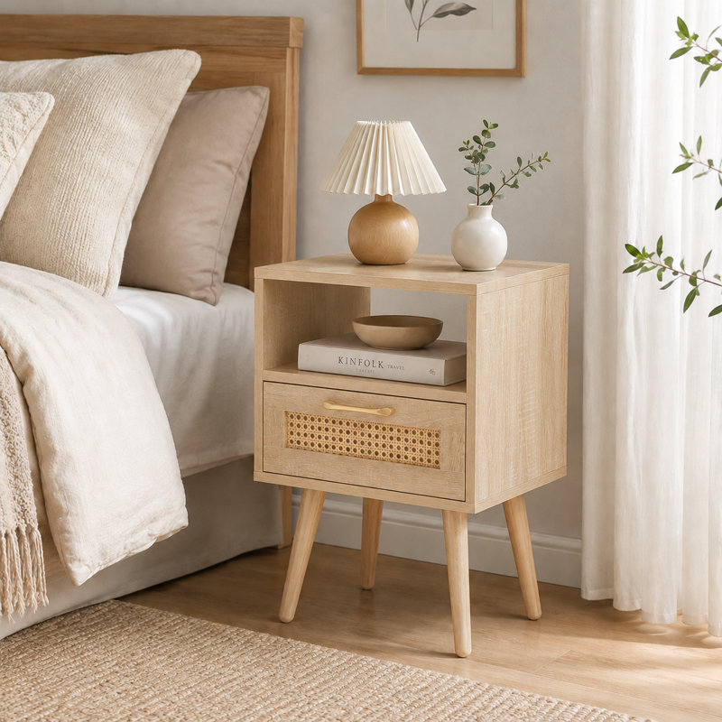 Table de chevet Soan, Naturel