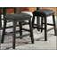 Table à hauteur de comptoir de style transitionnel avec 2 tablettes pour le rangement et l'esthétique-1893066821-1893066823