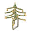 Ronds de serviette avec conception de sapin de Noël perlé (ensemble de 4)-1632753242