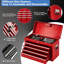 Coffre à outils robuste à 5 tiroirs, armoire à roulettes pour boîte à outils sur roulettes, organisateur de rangement d'outils en métal amovible 2-en-1 pour garage et atelier, chariot à outils verrouillable en acier avec boîte à outils supérieure portable, rouge-129456906
