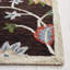 Tapis floral brun en laine Deaquaneil-2135098741