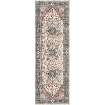 ELISE 2.6X7.6 6302-351 RED/BLUE/BEIGE