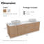 Meuble-lavabo mural 60 po avec comptoir en quartz blanc-359608474-437333886