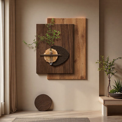 Feng shui antique vert avec des peintures murales lumineuses