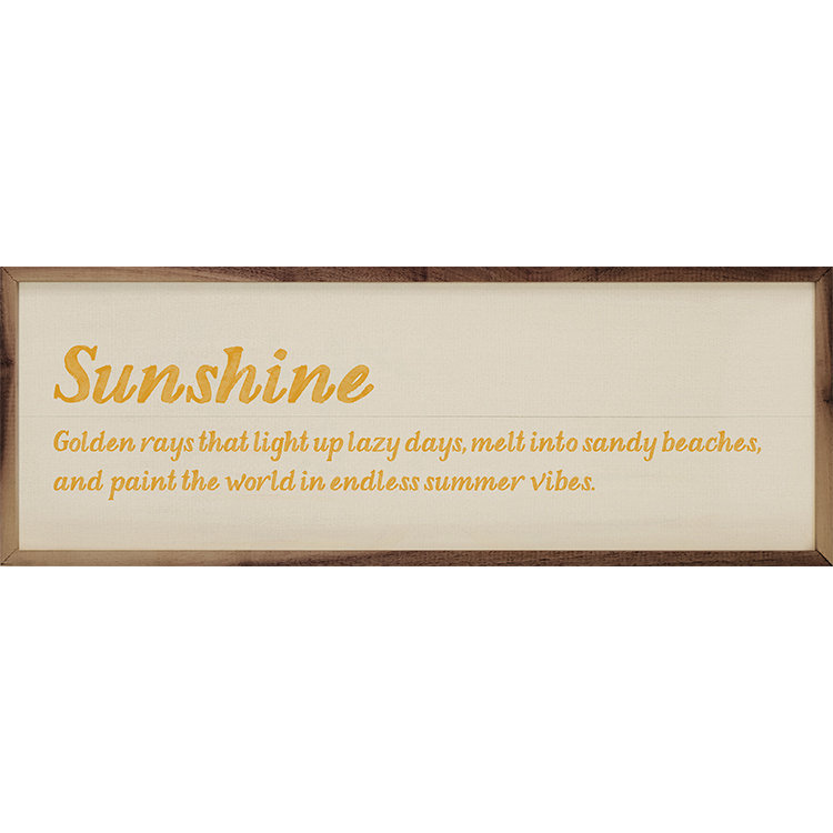 Soleil définition jaune, H 4 po x l 12 po