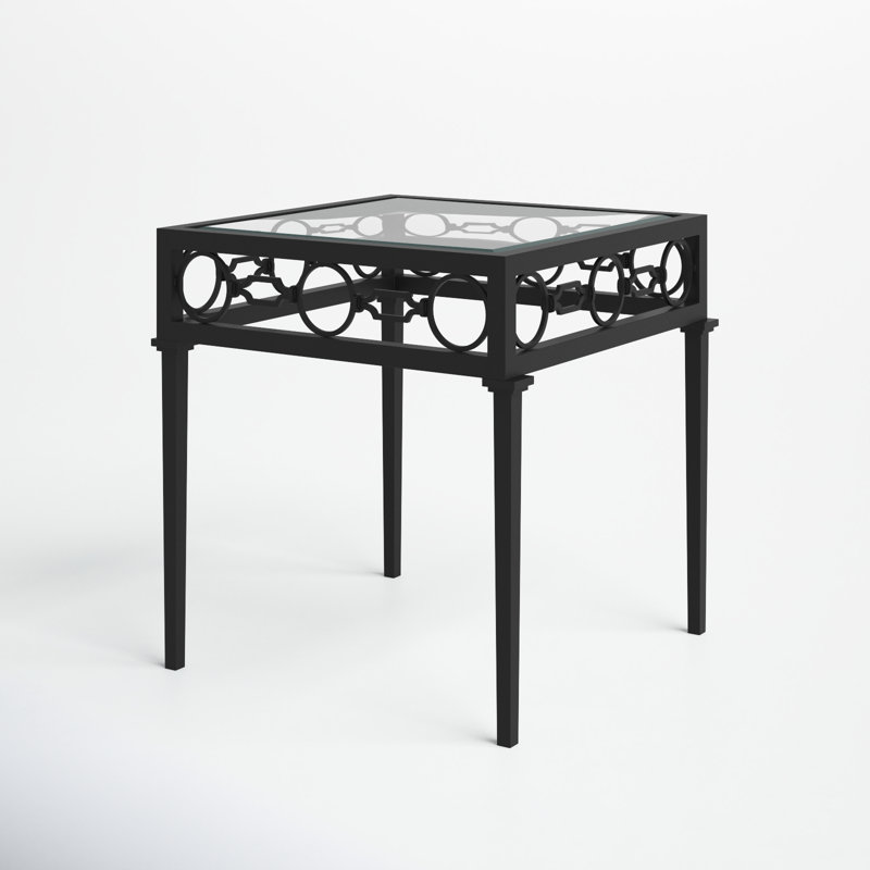 Bellmore Glass Side Table