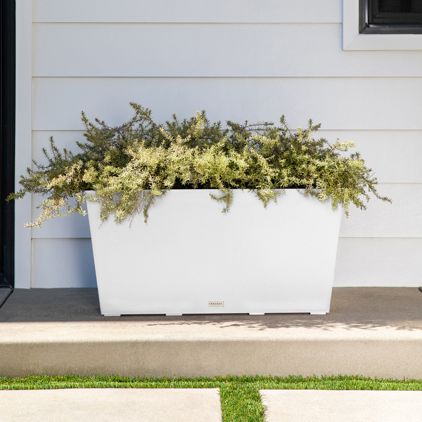 Pure Series Midori Planter, 19.75" H x 39.5" W x 12.5" D, 2, White