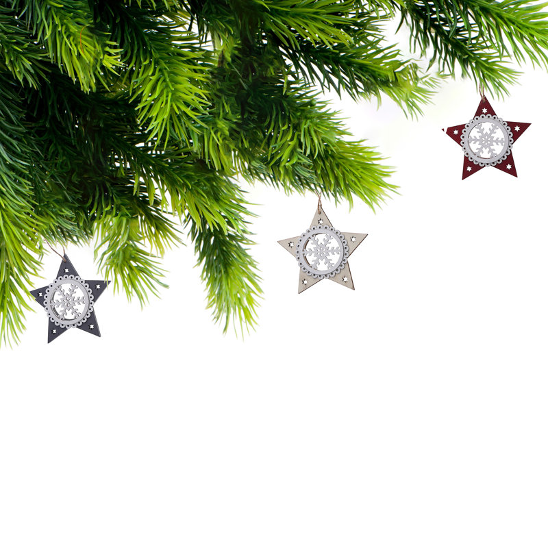 1'' Wood Holiday Shaped Ornament