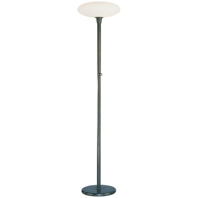 Lampe torchère Rico Espinet - abat-jour en verre blanc givré - luminaire moderne pour la décoration intérieure