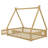 Tent-Shaped Floor Bed With Guardrails, Slats And Door-1578261510-1578261515