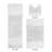 Merkle Premium 100% Cotton 2155 GSM 3-Piece Bath Rug Set, OEKO-TEX® Certified, Non-Slip Spray Latex Backing, Plush Tufted, Super Absorbent, Machine Washable Bathroom Rugs for Bathroom, Shower & Tub, White-2101116580-2123950414