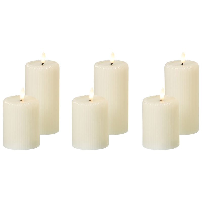 NOISETTE Decorative Accent Candle, White
